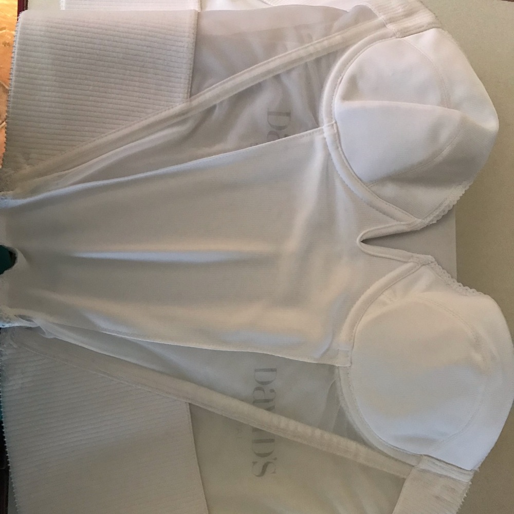 White bustier